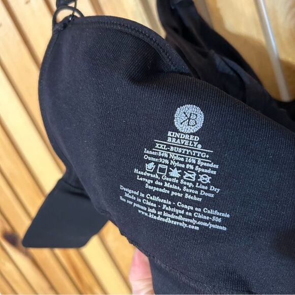 Kindred Bravely Sublime Hands-Free Pumping & Nursing Bra in Black Size XXL Busty - Picture 11 of 13